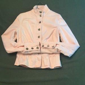 Pale pink military jacket